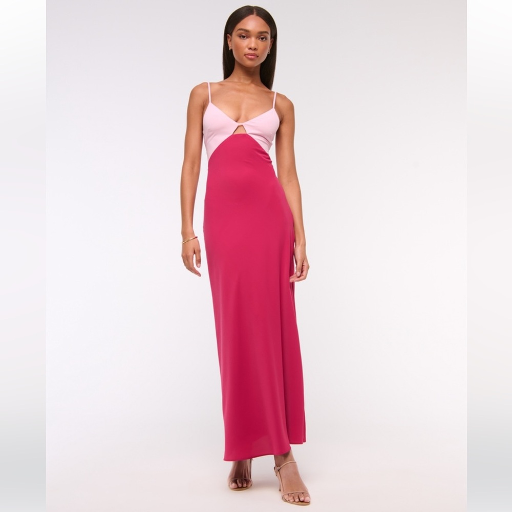 Sold on Depop Abercrombie Julia Slip Cut-Out Maxi Dress